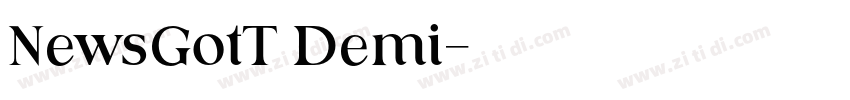 NewsGotT Demi字体转换